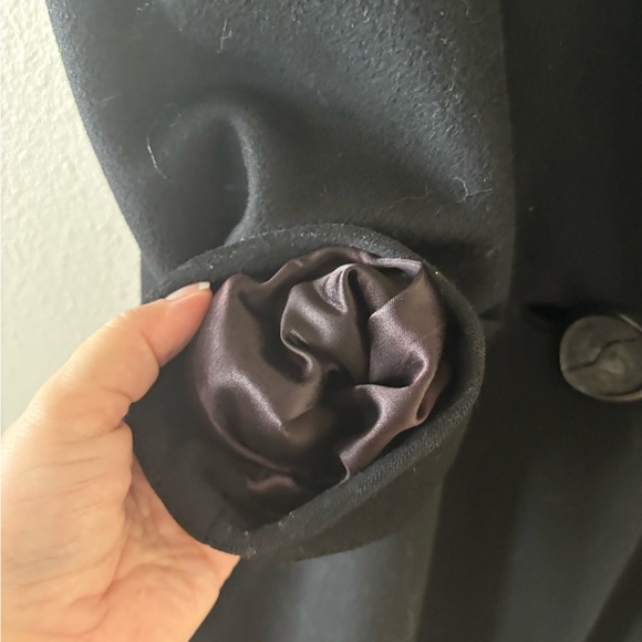 Broadlustre Vintage Black Wool Blend Coat - Picture 5 of 11